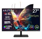 Monitor Gamer 27" Arzopa QHD 2K 180Hz 1ms FreeSync Tela IPS HDMI DisplayPort