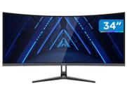 Monitor Gamer Curvo 34" 180Hz 1ms Full HD R1500 Legacy GW34WQ180 2 HDMI 2 DisplayPort Freeysnc G-sync