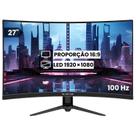 Monitor Gamer Eras 27 Curvo Full Hd 100hz 3ms Va 8-bits - Preto