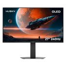 Monitor Gamer Husky Boreal OLED 27", QHD, 240Hz, RGB, DisplayPort e HDMI, 1.07B Cores, Ajuste de Ângulo, Preto - HMG00727
