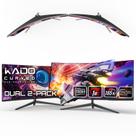 Monitor Gamer Kado Duplo 34" Curvo 165 Hz 1 ms Kit com 2