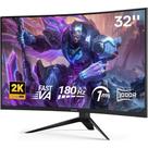 Monitor gamer redragon hrothgar gmq3225rvc 32 180hz curvo led qhd hdmi/dp