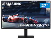 Monitor Gamer Samsung 27" FHD, 100 Hz, HDMI, VGA, Preto, S3 Monitor Gamer Samsung 27" FHD, 100 Hz, HDMI, VGA, Preto, S3