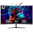 Monitor Gawfolk 1800R Curved Gaming de 32 polegadas 165/180 Hz FHD 1080P
