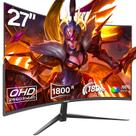 Monitor Gawfolk Gaming Curved 27" 2K QHD 180 Hz AMD FreeSync