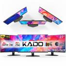 Monitor Kado Trio 27" Full HD 75Hz Kit com 3 unidades e caixas de som integradas Monitor Kado Trio 27" Full HD 75Hz Kit com 3 unidades e caixas de som integradas