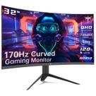 Monitor KTC Curved Gaming de 32 polegadas 2K 170 Hz 1440P 1ms HDR