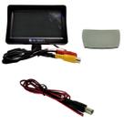 Monitor lcd 4,3" tela fixa veicular para camera ré colorida 4,3 pol polegadas wide screen alta resolução fita dupla face