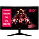 Monitor LED AXPRO 20'', Resolução HD+ 1600x900, HDMI, VGA, VESA, 75Hz, Bivolt - AX-20 Monitor LED AXPRO 20'', Resolução HD+ 1600x900, HDMI, VGA, VESA, 75Hz, Bivolt - AX-20