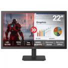 Monitor LG 22 Pol, Full HD, 120Hz, 1ms, 99% sRGB, HDR10, HDMI/VGA, Preto, 22U403A-B