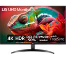 Monitor LG 32'' Ultra UHD 4K UHD 4ms HDR HDMI DP Freesync -