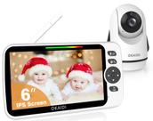 Monitor para Bebés OKAIDI con Pantalla IPS de 6" y Batería de 30H, Alcance de 300 m
