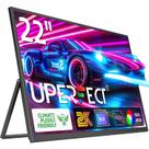 Monitor portátil UPERFECT 2K de 22 polegadas com VESA e suporte de 180