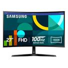 Monitor Samsung LS27D366GAN 27" Full HD Curvo 100Hz HDMI VGA - Preto Monitor Samsung LS27D366GAN 27" Full HD Curvo 100Hz HDMI VGA - Preto