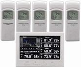 Monitor sem fio termohigrômetro WS-3000-X5 para clima ambiente com 5 sensores Monitor sem fio termohigrômetro WS-3000-X5 para clima ambiente com 5 sensores