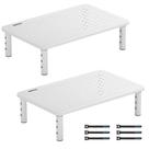 Monitor Stand Riser BONTEC, pacote com 2 unidades para laptop, branco