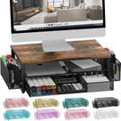 Monitor Stand Riser gianotter com gaveta e suporte para canetas