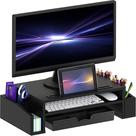 Monitor Stand Riser Simple Houseware com organizador preto