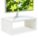 Monitor Stand Riser TEAMIX 17 cm de altura, madeira, branco