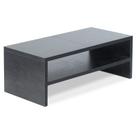 Monitor Stand Riser TEAMIX, mesa de madeira de 2 camadas, 20 cm, preta