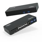 Monitor triplo USB C conectável 12 em 1 4K para estação de ancoragem