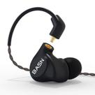 Monitores intra-auriculares e fones de ouvido BASN Metalen 4 Drivers Matt Black