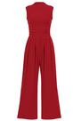 Mono sin mangas con cuello simulando de color rojo PRETTYGARDEN Talla L