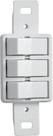 Monobloco 2 interruptores simples + 1 paralelo 10A 250V~ cor branco