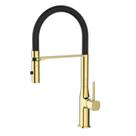 Monocomando Cozinha Bica Flexível Suporte com Imã Gold Jiwi