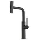 Monocomando De Cozinha Com Extensor 3 Jatos Preto Fosco