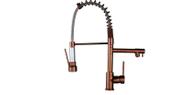Monocomando de mesa cozinha gourmet 2 saidas 50 cm rose