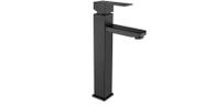 Monocomando lavatório de mesa quadra bica alta black matte