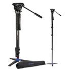 Monopé Benro A48fds4pro Com Cabeça Hiráulica + Pé De Galinha