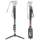 Monopod Leg Cayer Carbon Fiber 173 cm com pés para câmeras DSLR