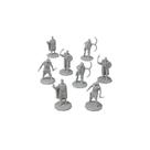 Monster Protectors 8 Miniaturas Humanas Fantasia Não Pintadas - Todos Designs Únicos - Compatível com Hexágonos de 1" para DND Dungeons and Dragons & Pathfinder e Todos Jogos de RPG de Mesa, Criaturas Detalhadas