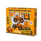 Monta & Desmonta Scava Truck Escavadeira Brinquedo Infantil Plástico +3 Anos