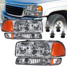Montagem do farol compatível com KUIPERAUTO GMC Sierra 1999-2006