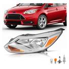 Montagem do farol HECASA Ford Focus 2012-2014 Halogênio esquerdo