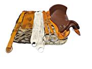 Montaria KIT 10x PEÇAS Sela bordada COM MANTA LÃ SOCADA Montaria KIT 10x PEÇAS Sela bordada COM MANTA LÃ SOCADA