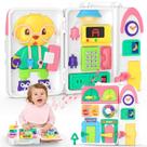 Montessori Busy Board BQU para menina de 1 ano ou mais com som