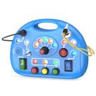 Montessori Busy Board JIWORT com luz LED azul de 1 ano ou mais