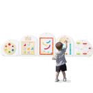 Montessori Busy Board Monläurd Cloud 6M+ com brinquedos sensoriais