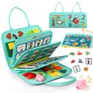 Montessori Busy Board Quiet Flower para 1-3 anos com pesca Montessori Busy Board Quiet Flower para 1-3 anos com pesca