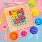 Montessori Kids Hands Brain Training Clip Beads Puzzle Board