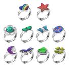 Mood Rings Prasacco para crianças com mudança de cor ajustável