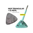 Mop 360 Triangular Giratório Esfregão De Limpeza Ajustável Limpa Vidros Piso E Parede