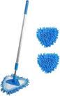 Mop Azul Triagular de limpeza ajustável giratório de 180 graus