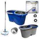 Mop Balde Esfregão Giratório Alça Sortido 360 Graus Centrifuga Limpeza Pisos Ceramica Madeira Laminado