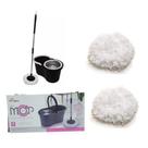 Mop Balde Esfregão Mop 2 Refis Cesto Inox - em casa tem
