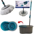 Mop De Cozinha Redondo Rodo Esfregão Microfibra Limpa Chão Com Balde Giratório Cesto Mágico 360 com Alça Para Limpeza de Casa BanheiroCorSortida Mop De Cozinha Redondo Rodo Esfregão Microfibra Limpa Chão Com Balde Giratório Cesto Mágico 360 com Alça Para Limpeza de Casa BanheiroCorSortida